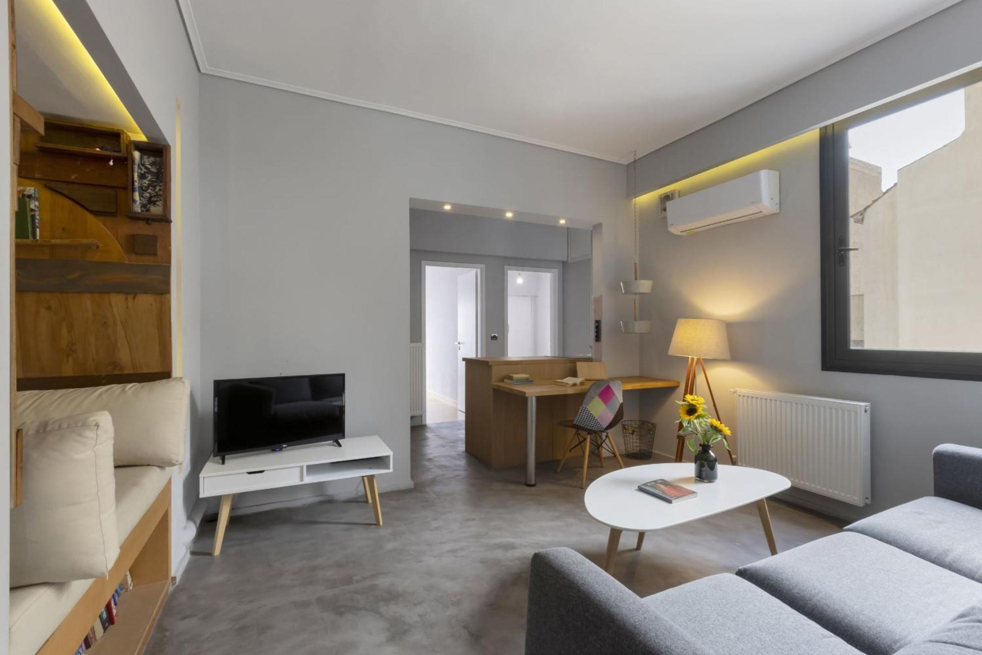 Super Modern Minimal Flat Nr Metro & Arch. Museum Lejlighed Athen Eksteriør billede